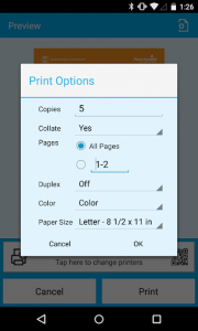 اسکرین شات برنامه PrinterOn for AirWatch 3
