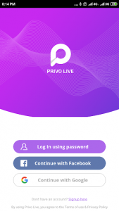 اسکرین شات برنامه Privo Live 1