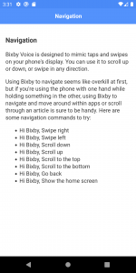 اسکرین شات 2 برنامه Commands & Guide for Bixby