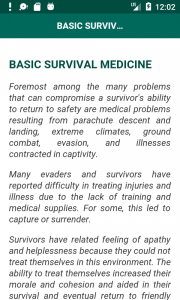 اسکرین شات 3 برنامه Survival Manual