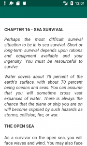 اسکرین شات 2 برنامه Survival Manual