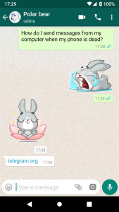 اسکرین شات برنامه Rabbit Stickers WAStickerApps 3