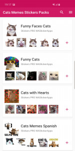 اسکرین شات برنامه Cat Memes Stickers WASticker 5