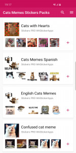 اسکرین شات برنامه Cat Memes Stickers WASticker 6