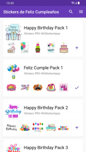 اسکرین شات برنامه Stickers Happy Birthday 4