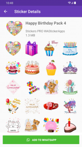 اسکرین شات برنامه Stickers Happy Birthday 7