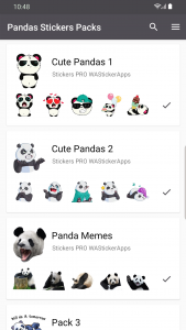 اسکرین شات برنامه Funny Panda Stickers WASticker 4