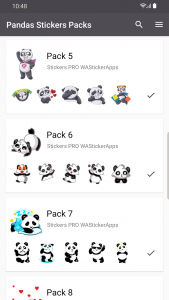 اسکرین شات برنامه Funny Panda Stickers WASticker 8