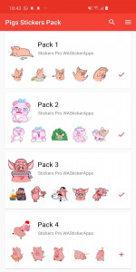 اسکرین شات برنامه Pigs Stickers Packs WASticker 5