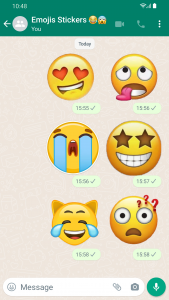 اسکرین شات برنامه Stickers Emojis WAStickerApps 1