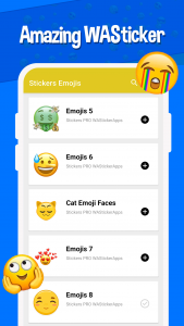 اسکرین شات برنامه Stickers Emojis WAStickerApps 6