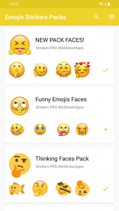 اسکرین شات برنامه Stickers Emojis WAStickerApps 7