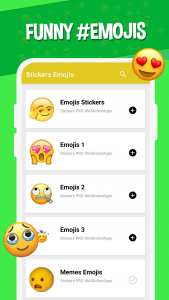 اسکرین شات برنامه Stickers Emojis WAStickerApps 1