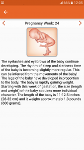 اسکرین شات برنامه WomanLog Pregnancy Calendar 3