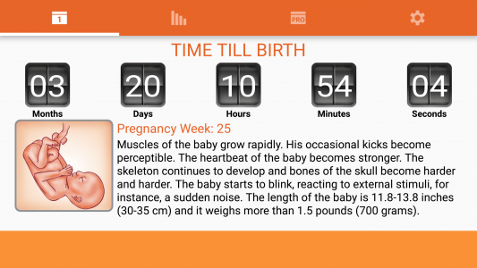 اسکرین شات برنامه WomanLog Pregnancy Calendar 7