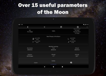 اسکرین شات برنامه Moon Phase Calendar 2