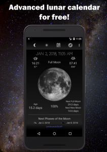 اسکرین شات 1 برنامه Moon Phase Calendar