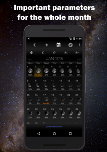 اسکرین شات 3 برنامه Moon Phase Calendar