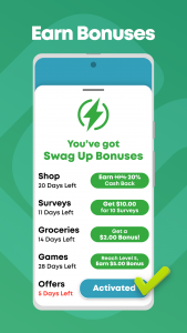 اسکرین شات 6 برنامه Swagbucks Play Games + Surveys