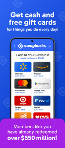 اسکرین شات 1 برنامه Swagbucks Play Games + Surveys