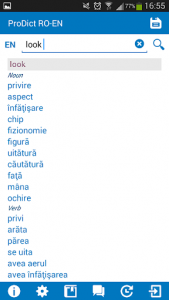 اسکرین شات برنامه Romanian - English dictionary 2