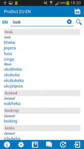 اسکرین شات برنامه Zulu - English dictionary 2