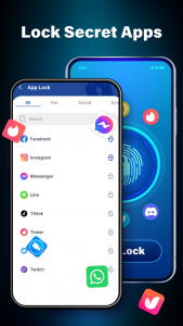 اسکرین شات 2 برنامه App Lock - Pattern Lock Screen