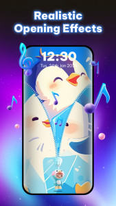 اسکرین شات 7 برنامه Zipper Lock Screen & Door Lock