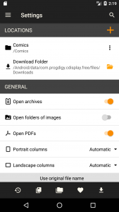 اسکرین شات 4 برنامه CDisplayEx Comic Reader Lite