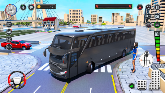 اسکرین شات برنامه Modern Coach Bus Simulator 3D 1