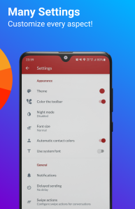 اسکرین شات 8 برنامه Messages: SMS & MMS