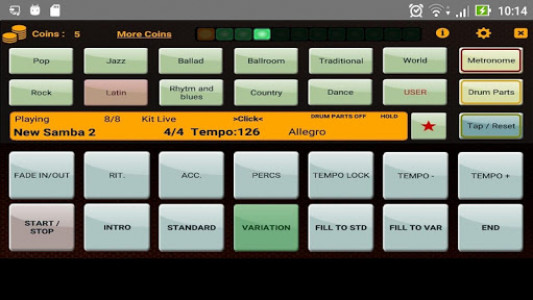 اسکرین شات برنامه Metrodrummer 2 - metronome and drum machine 4