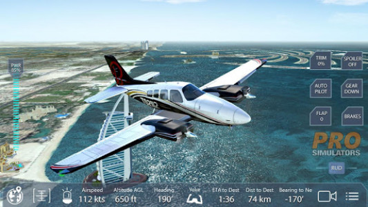 اسکرین شات بازی Pro Flight Simulator - Dubai 1