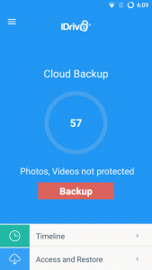 اسکرین شات برنامه IDrive Online Backup 1