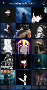 اسکرین شات برنامه sad anime wallpapers 4