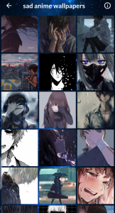 اسکرین شات برنامه sad anime wallpapers 1