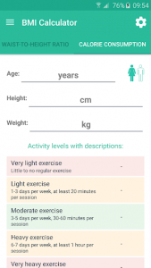 اسکرین شات برنامه BMI Calculator - Weight Loss 5