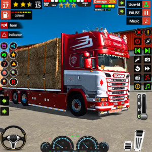 اسکرین شات بازی City Truck Driving Truck Games 1