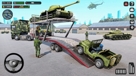 اسکرین شات بازی Army Cargo Truck Driving Games 5