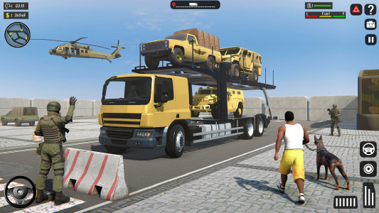 اسکرین شات بازی Army Cargo Truck Driving Games 1