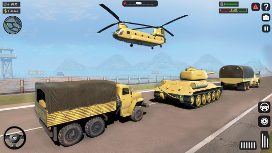 اسکرین شات بازی Army Cargo Truck Driving Games 2
