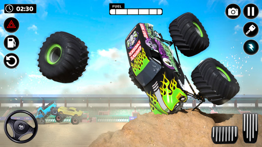 اسکرین شات بازی Monster Truck Games: Mega Ramp 4