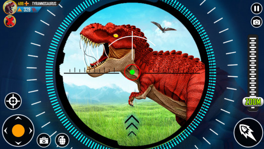 اسکرین شات برنامه Dinosaur Hunting Zoo Games 1