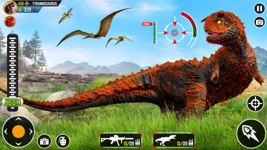 اسکرین شات برنامه Dinosaur Hunting Zoo Games 2