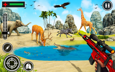 اسکرین شات برنامه Dinosaur Hunting Zoo Games 6