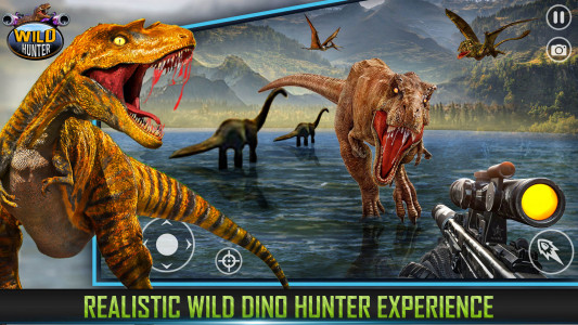 اسکرین شات برنامه Dinosaur Hunting Zoo Games 4