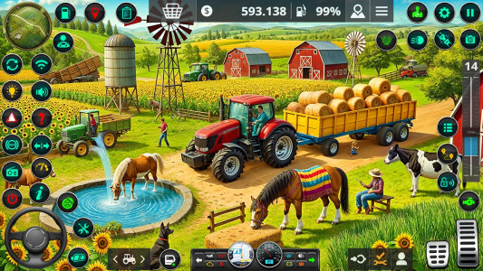 اسکرین شات بازی Grand Tractor Farming Games 2