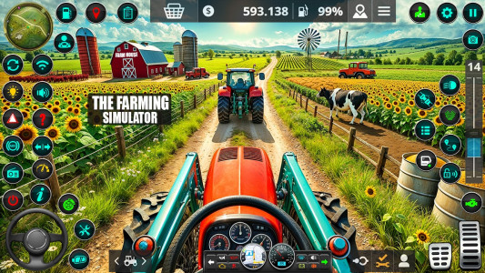 اسکرین شات بازی Grand Tractor Farming Games 1