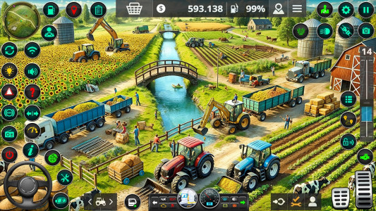 اسکرین شات بازی Grand Tractor Farming Games 5