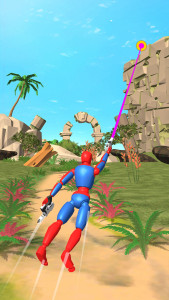 اسکرین شات 4 بازی Grapple Swing Hero Action Game